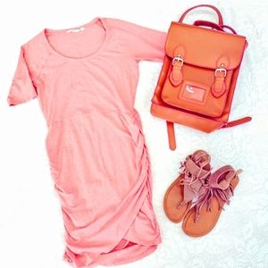 《Athleta 》 Solstice Tee Dress Side Ruched